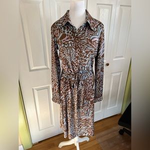 Tempo Paris retro shift dress with tie-waist